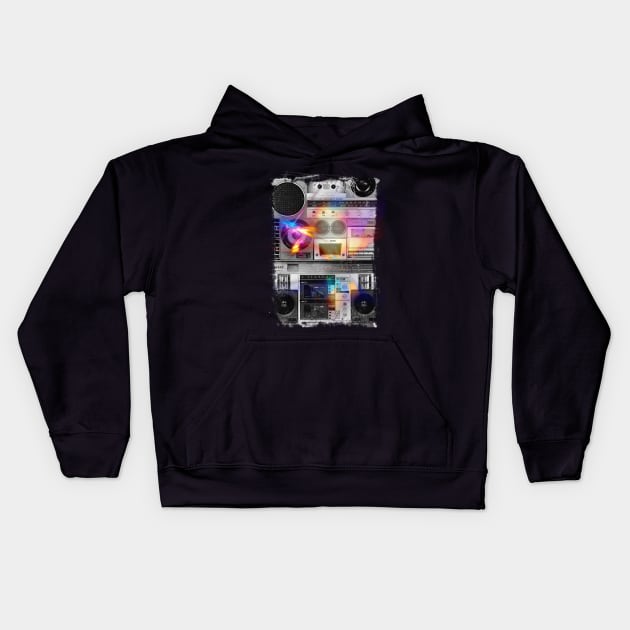 Retro Stereo Kids Hoodie by Buy Custom Things